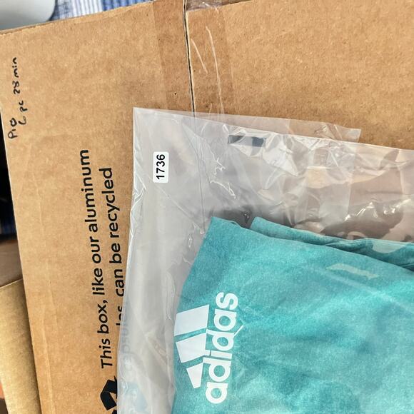 Adidas Racerback Workout Shirt Woman XS Heathered Green Race Tanktop Performance - Picture 8 of 8